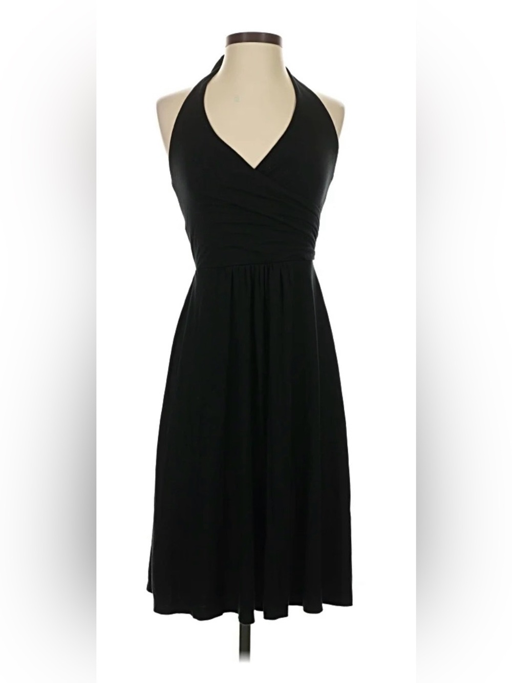 Boden Black Knit Halter Dress